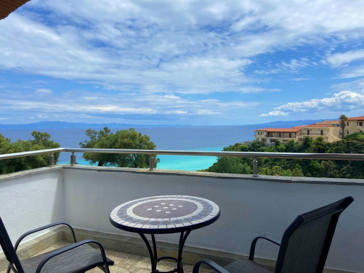 Marianna Sea View Afitos Apartment Bagian luar foto