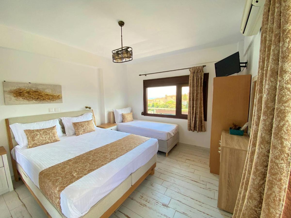 Marianna Sea View Afitos Apartment Bagian luar foto