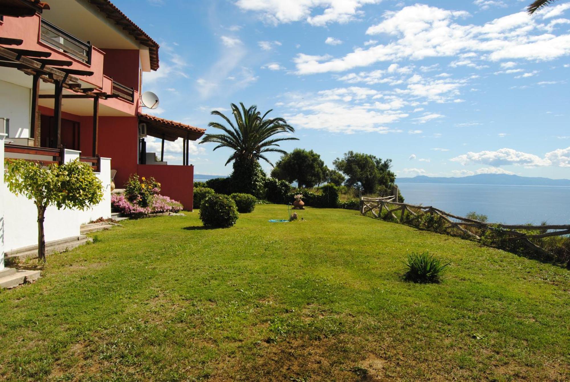 Marianna Sea View Afitos Apartment Bagian luar foto